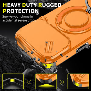 iPhone 17 Pro Max Blacktech Magnetic TitanRing Armor Case