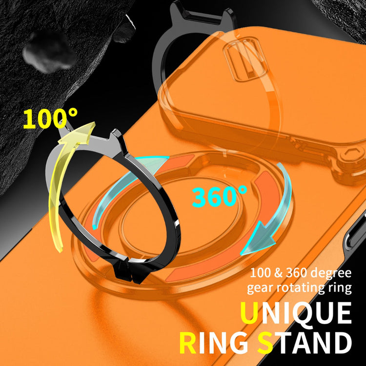 iPhone 17 Pro Max Blacktech Magnetic TitanRing Armor Case