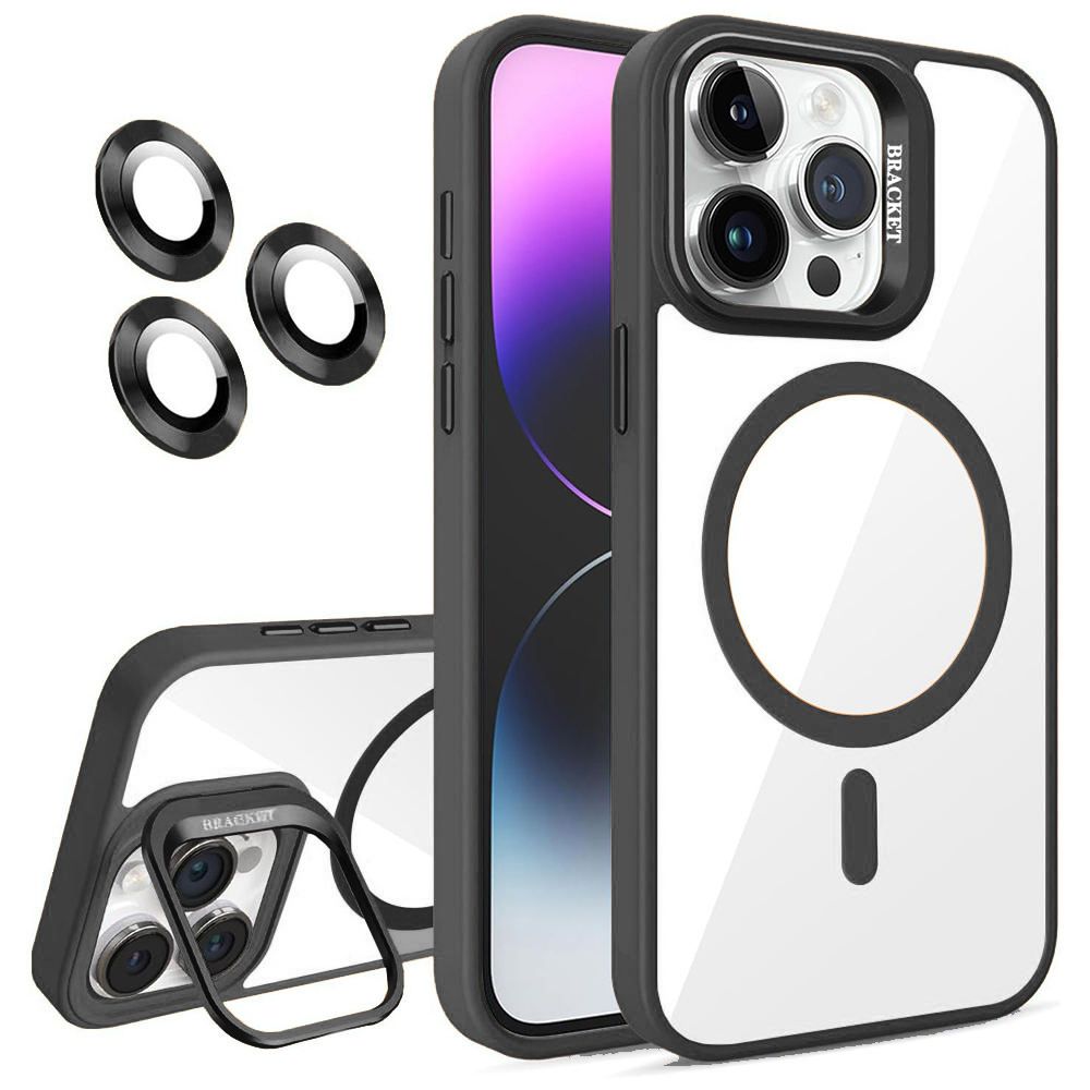 Blacktech iPhone Air Magsafe Magnetic Protective Case with Camera Stand