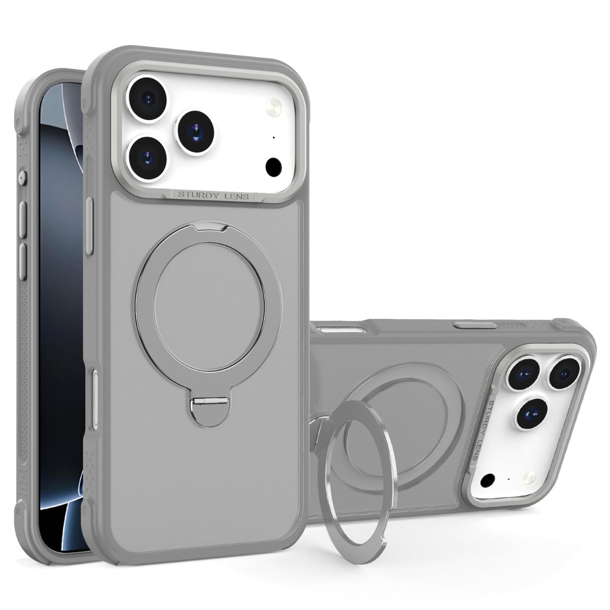 iPhone 17 Pro Blacktech O3 Aluminum Camera Frame SilkTouch Ring Case MagSafe Magnetic