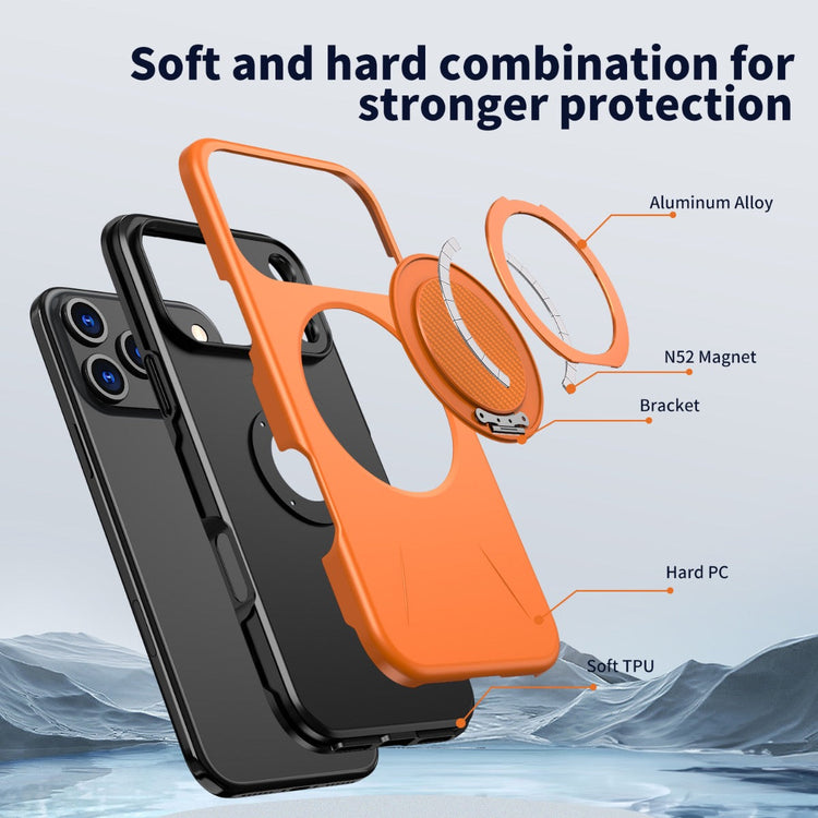 iPhone 17 Pro Blacktech Sentinel X Ring Case MagSafe Magnetic Rugged Grip