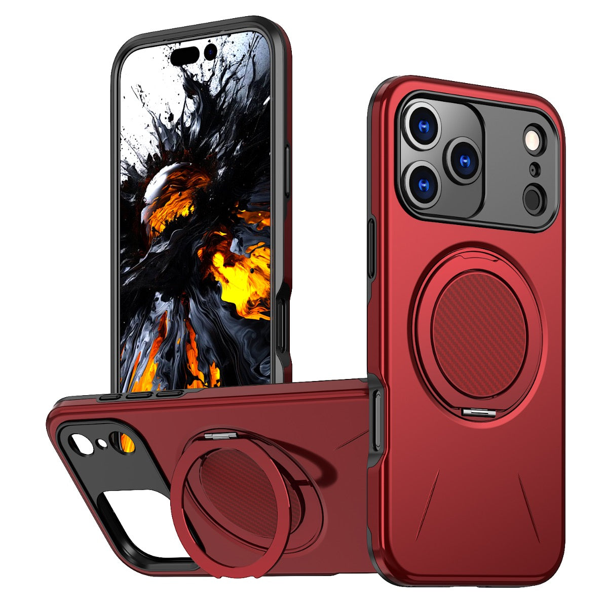 iPhone 17 Pro Blacktech Sentinel X Ring Case MagSafe Magnetic Rugged Grip