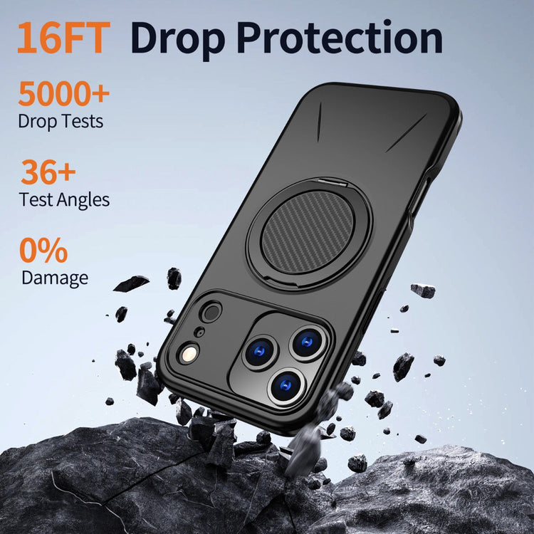 iPhone 15 Pro Blacktech Sentinel X Ring Case MagSafe Magnetic Rugged Grip