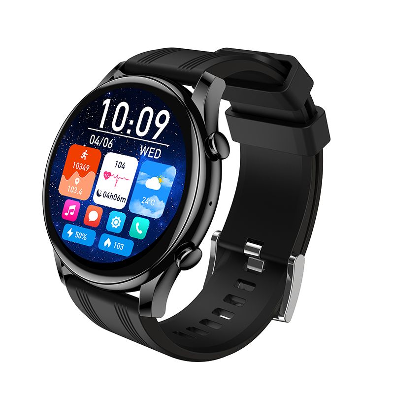 Hoco Round AMOLED Smart Watch Bluetooth Call Heart Rate Fitness Y38