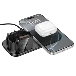 Hoco 3-in-1 Desktop Wireless Fast Charger for Phone Watch and Earbuds Stand CW65