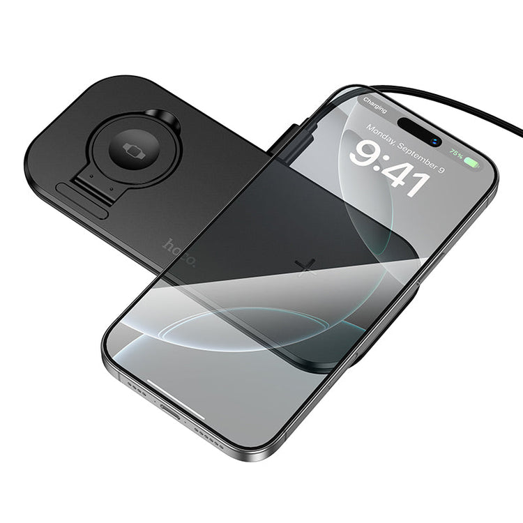 Hoco 3-in-1 Desktop Wireless Fast Charger for Phone Watch and Earbuds Stand CW65