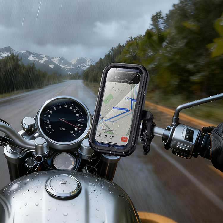 Hoco Waterproof Motorcycle and Bicycle Phone Holder with Handlebar Mount