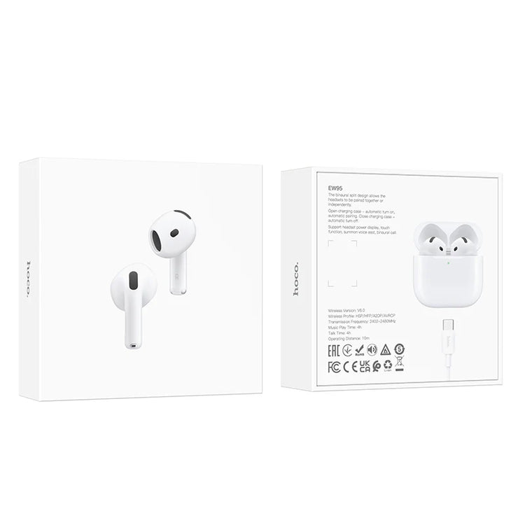 Hoco True Wireless Bluetooth Earbuds Stereo Sound with Microphone and Charging Case EW95