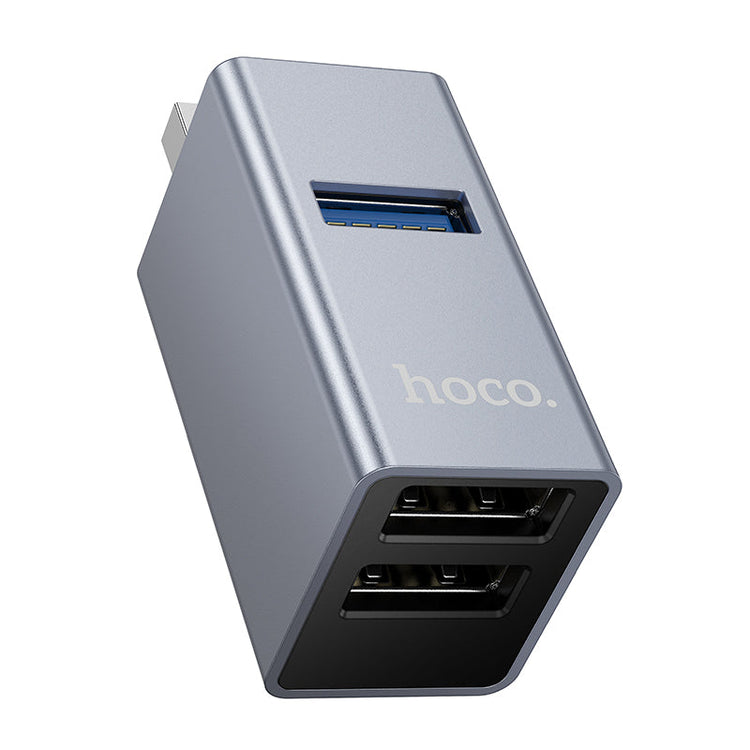 Hoco 3-in-1 USB Hub Converter with Two USB 2.0 Ports and One USB 3.0 Port HB54