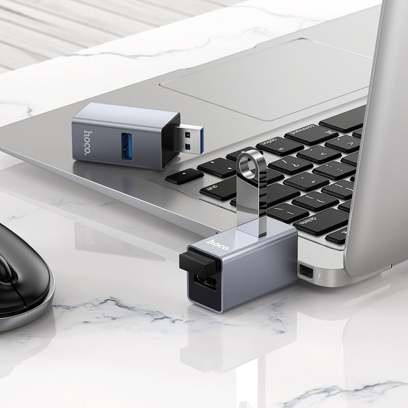Hoco 3-in-1 USB Hub Converter with Two USB 2.0 Ports and One USB 3.0 Port HB54