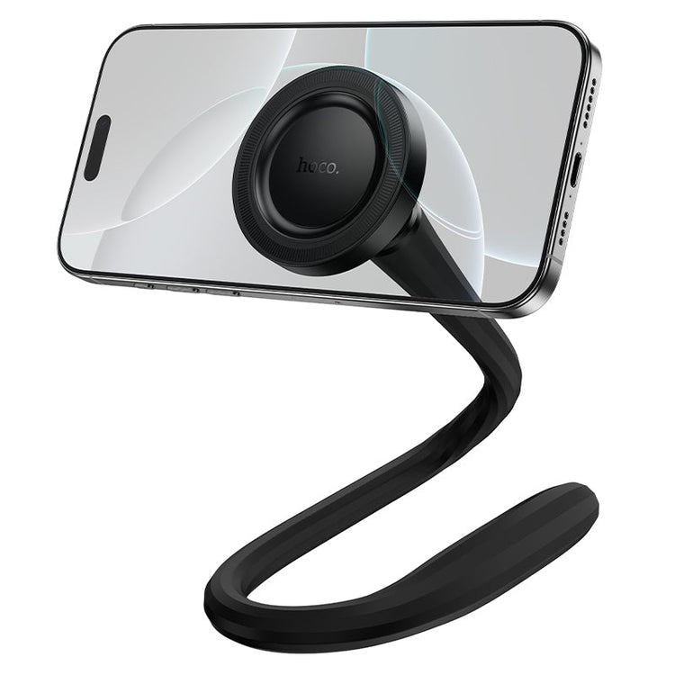 Hoco Magnetic Ring Phone Holder with Flexible Silicone Hose for Multi-Scene Use
