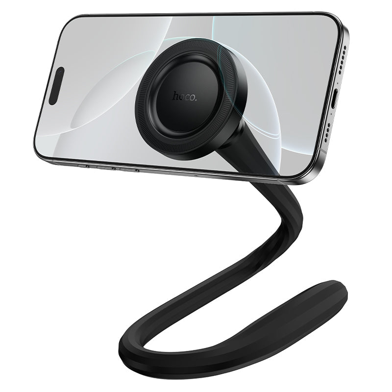 Hoco Magnetic Ring Phone Holder with Flexible Silicone Hose for Multi-Scene Use