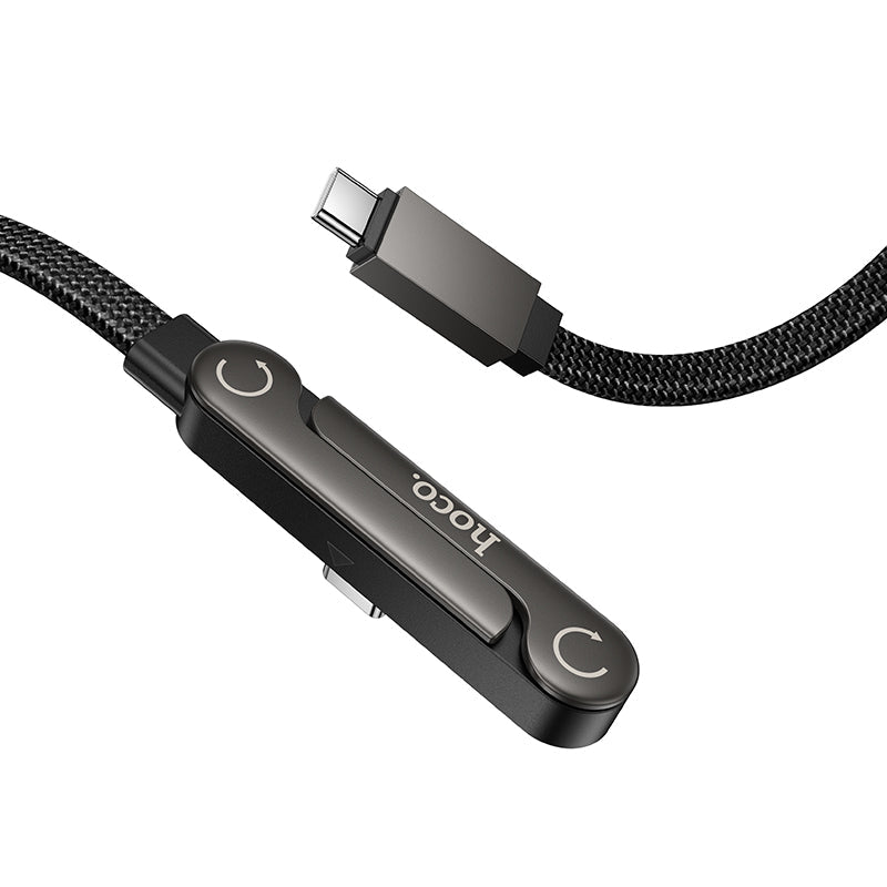 Hoco USB-C to USB-C 60W Fast Charging Cable with Built-In Phone Stand Bracket U150