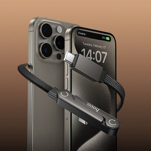 Hoco USB-C to USB-C 60W Fast Charging Cable with Built-In Phone Stand Bracket U150