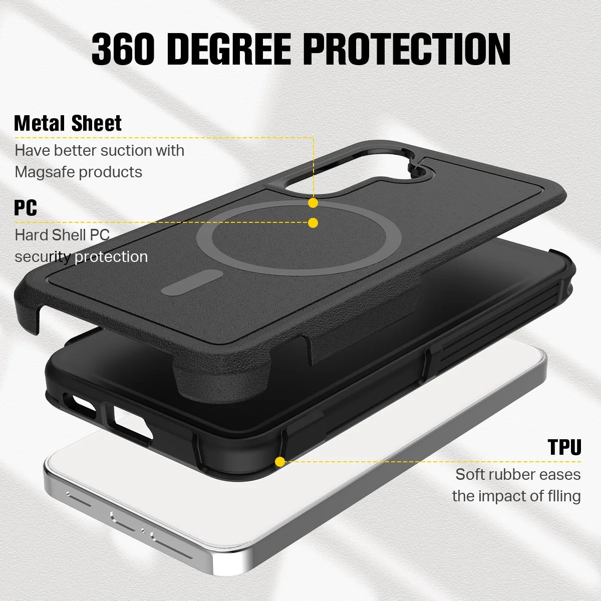 Blacktech Samsung Galaxy S26 Plus Streamline Case MagSafe Magnetic