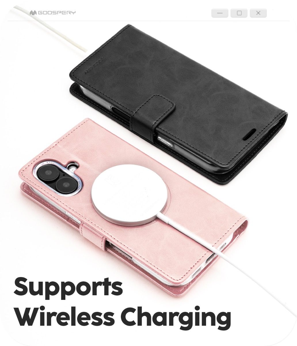 Goospery Mercury Samsung Galaxy S26 Blue Moon Diary Flip Wallet Magsafe Case