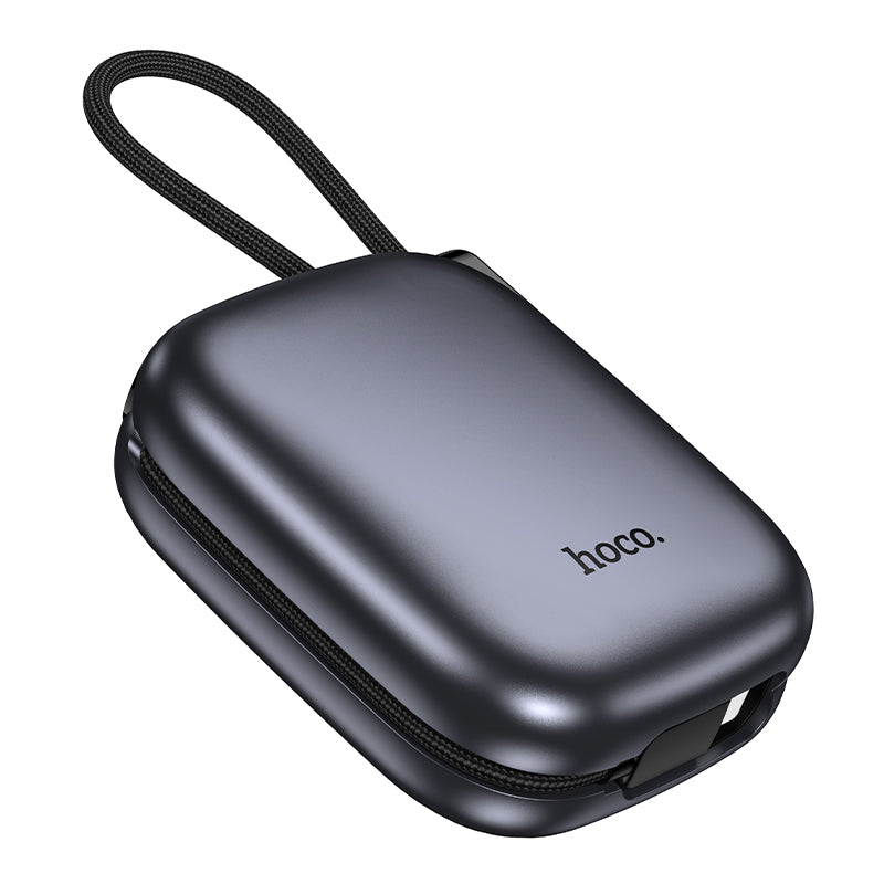 Hoco 10000mAh Compact Power Bank PD20W CCC Certified Super Small Built-In Cable Q49