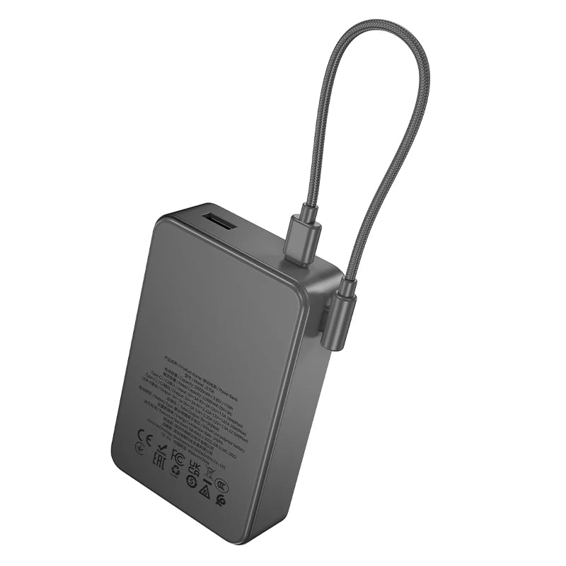 Hoco 20000mAh Power Bank 22.5W PD20W CCC Certified Built-In USB-C Cable J170A