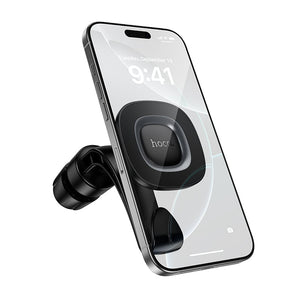Hoco Magnetic Headrest Car Phone Holder with Built-In Hook and Adjustable Angle