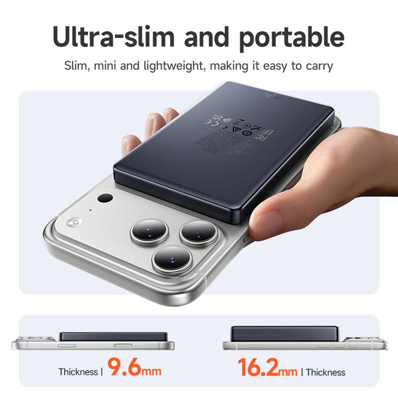 Hoco 10000mAh PD20W Thin Storm Magnetic Wireless Power Bank MagSafe Slim DB98A