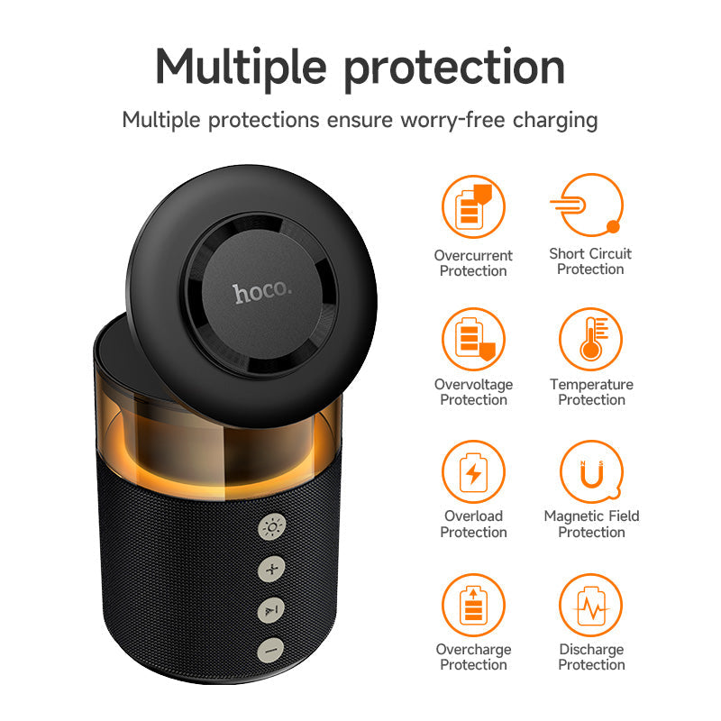 Hoco 4-in-1 Bluetooth Speaker 15W Magnetic Wireless Charger and Ambient Light DWQ05