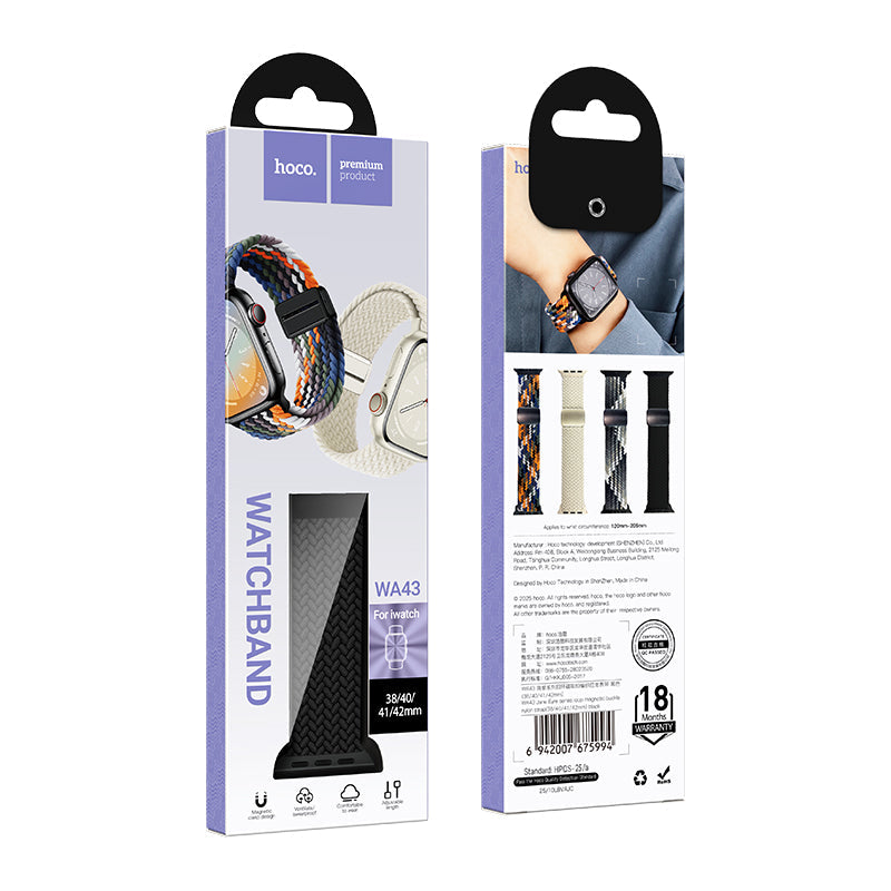 Hoco Apple Watch 38 / 40 / 41 / 42mm Loop Magnetic Buckle Nylon Strap