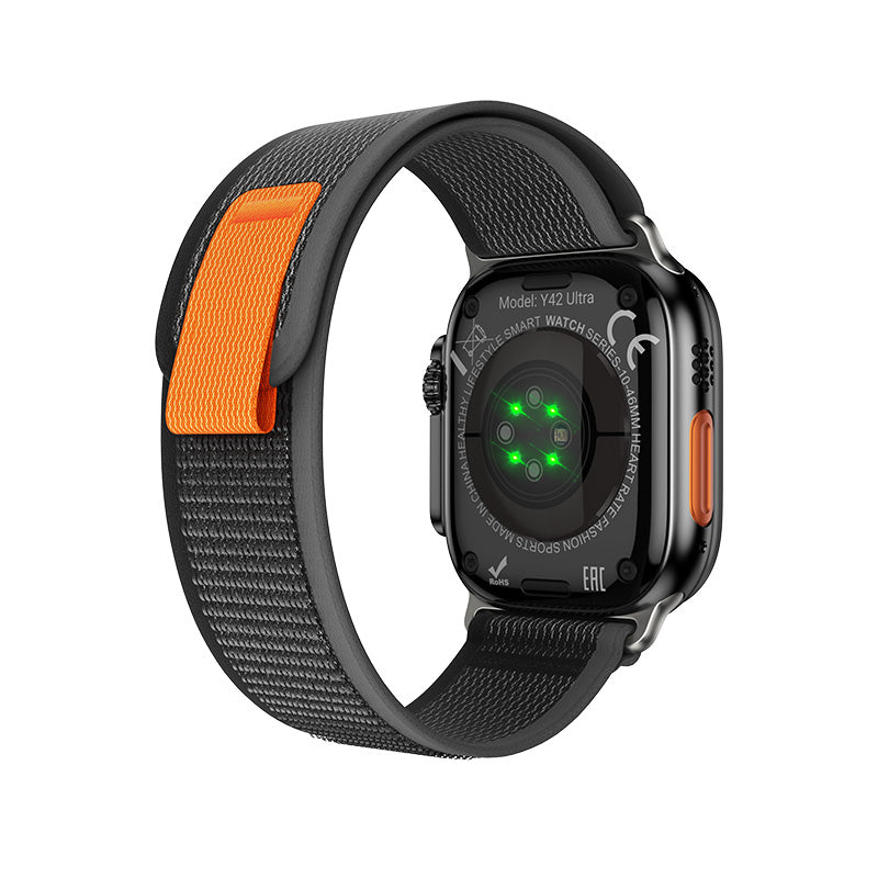 Hoco Y42 Ultra Smart Watch 2.1 Inch HD Display Bluetooth 5.3 Calling Heart Rate Monitor
