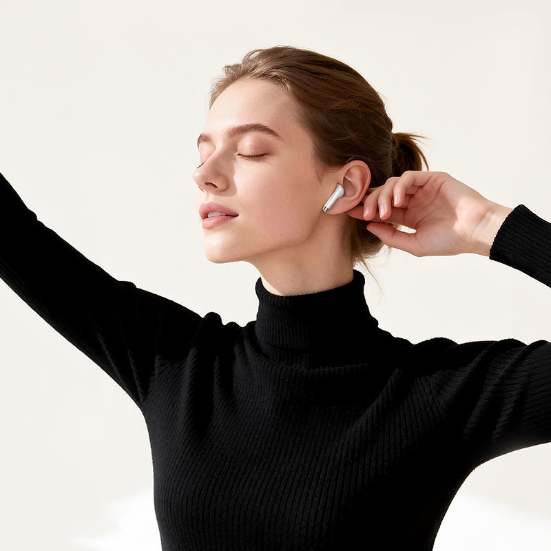 Hoco True Wireless Bluetooth Earbuds with Charging Case for Commuting