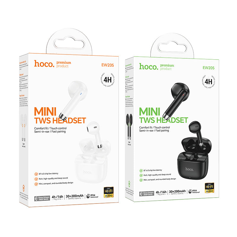 Hoco True Wireless Bluetooth Earbuds with Charging Case for Commuting