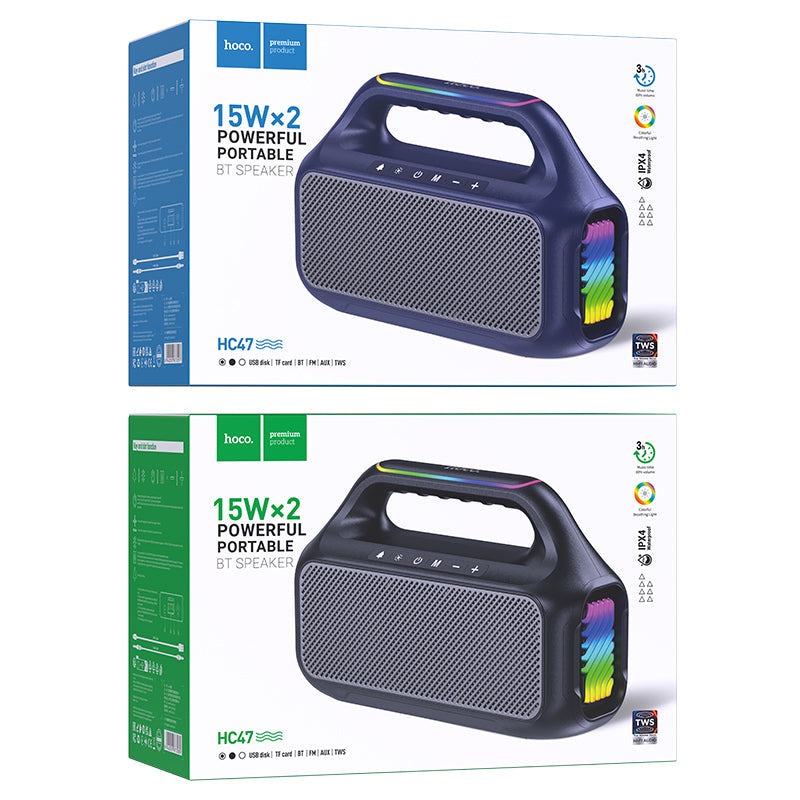 Hoco Bluetooth Speaker 30W Dual Driver Stereo Sound Wide Soundstage Portable HC47
