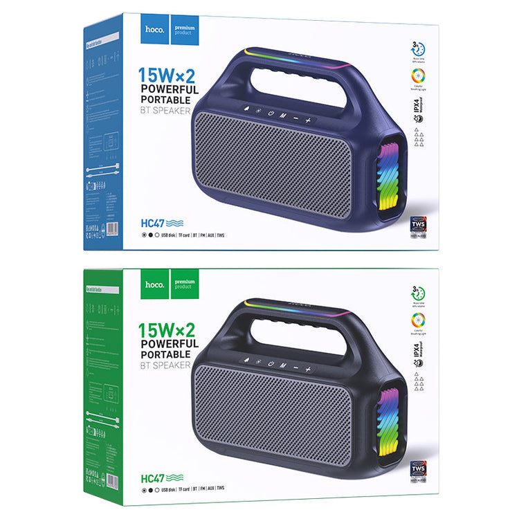 Hoco Bluetooth Speaker 30W Dual Driver Stereo Sound Wide Soundstage Portable HC47