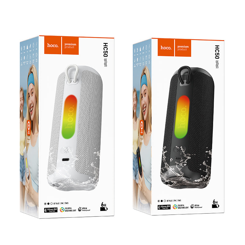Hoco 8W Waterproof Bluetooth Speaker with Punchy Sound for Outdoor Use