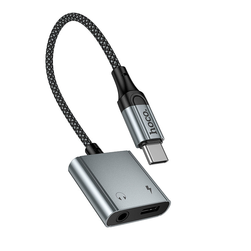 Hoco USB-C to USB-C and 3.5mm Audio Adapter for Charging and Listening