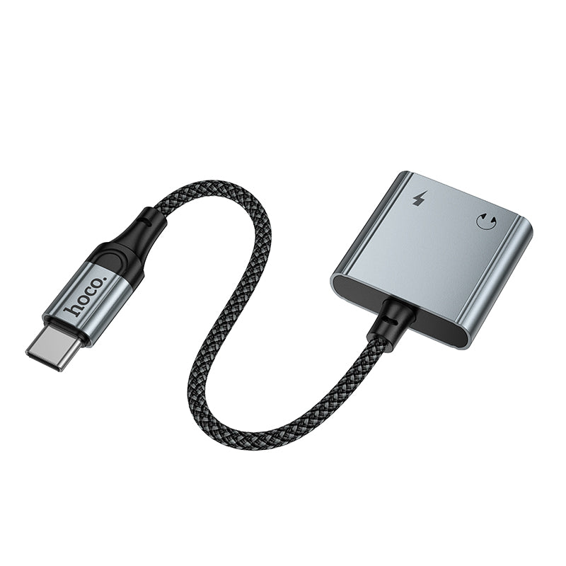 Hoco USB-C to USB-C and 3.5mm Audio Adapter for Charging and Listening