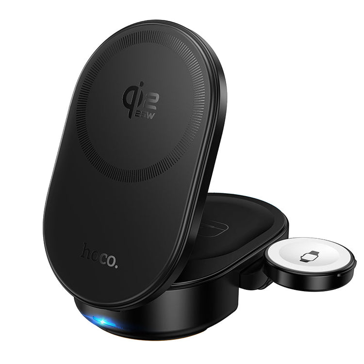 Hoco 3-in-1 Magnetic Wireless Fast Charger Qi2.2 25W Foldable MagSafe Compatible CQ23