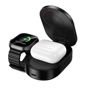 Hoco 3-in-1 Magnetic Wireless Fast Charger Qi2.2 25W Foldable MagSafe Compatible CQ23