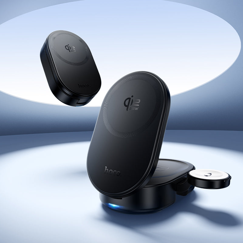 Hoco 3-in-1 Magnetic Wireless Fast Charger Qi2.2 25W Foldable MagSafe Compatible CQ23