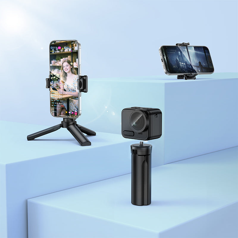 Hoco Mini Tripod Adjustable Legs Universal Mount for Phone and Camera Portable K100
