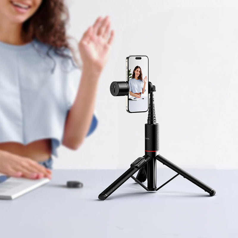 Hoco 2-in-1 Live Broadcast Stand with Fill Light and Bluetooth Remote