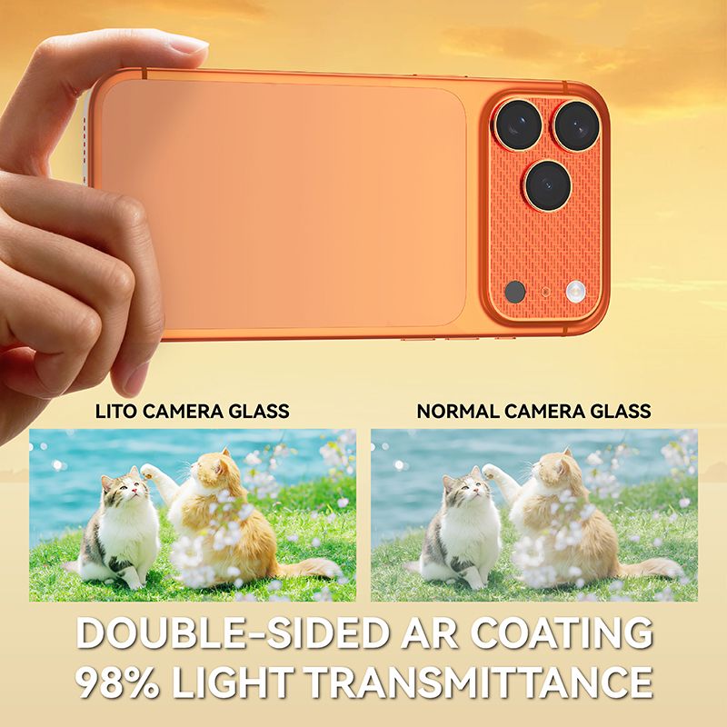 LITO iPhone 17 Pro Gold Plated Stainless Armour Camera Protector