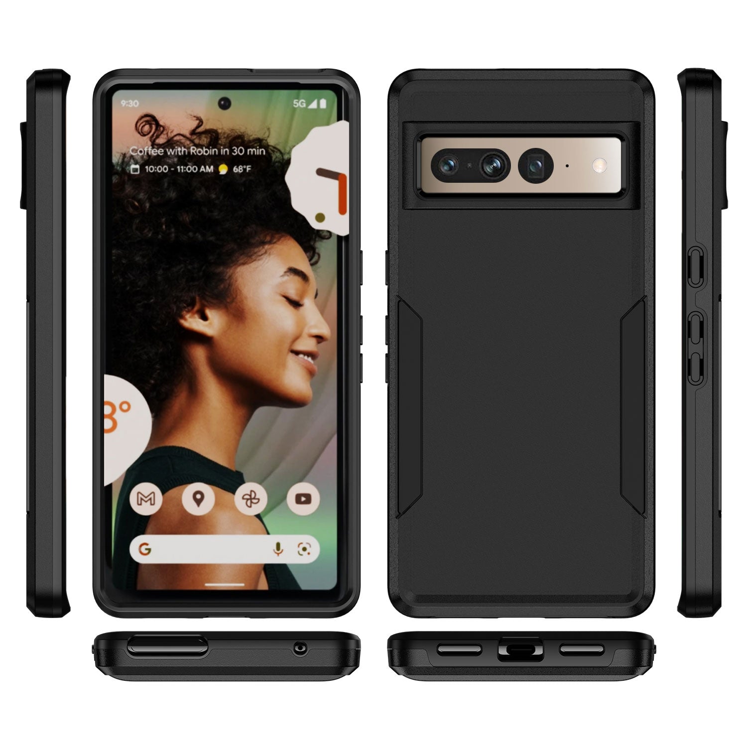 Blacktech Samsung Galaxy A57 Commuter Case