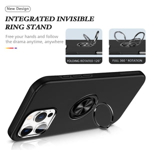 Blacktech Samsung Galaxy A57 Slim Style Magnetic Ring Stand Case