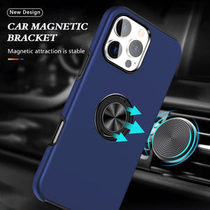 Blacktech Samsung Galaxy A57 Slim Style Magnetic Ring Stand Case