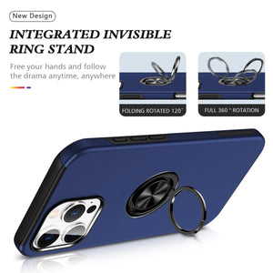 Blacktech Samsung Galaxy A57 Slim Style Magnetic Ring Stand Case