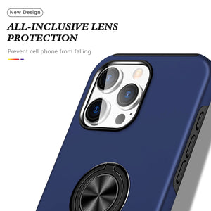 Blacktech Samsung Galaxy A57 Slim Style Magnetic Ring Stand Case