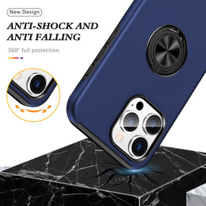 Blacktech Samsung Galaxy A57 Slim Style Magnetic Ring Stand Case