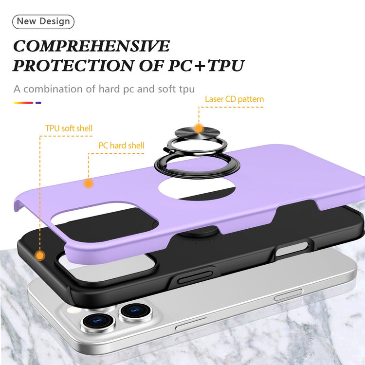 Blacktech Samsung Galaxy A57 Slim Style Magnetic Ring Stand Case
