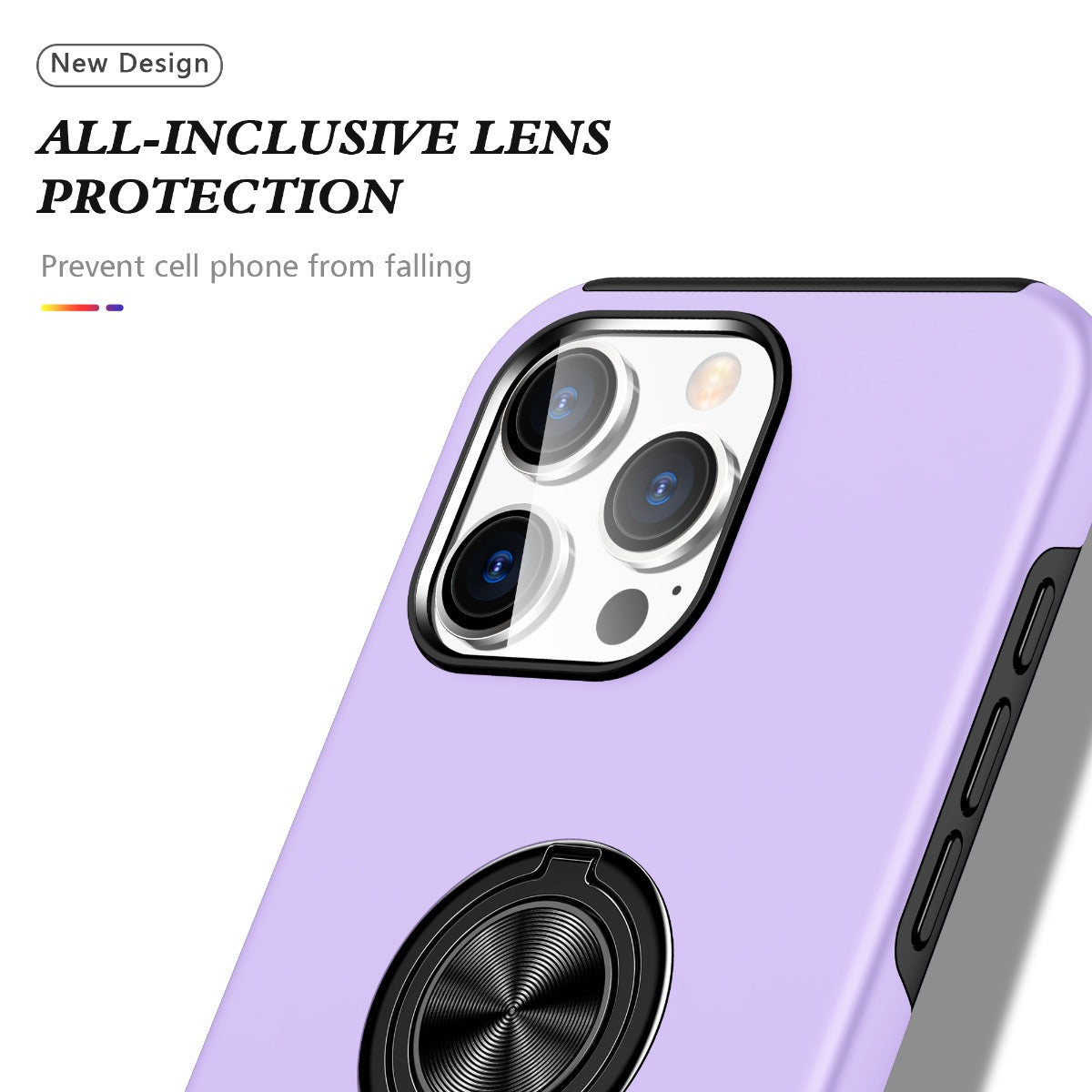 Blacktech Samsung Galaxy A57 Slim Style Magnetic Ring Stand Case