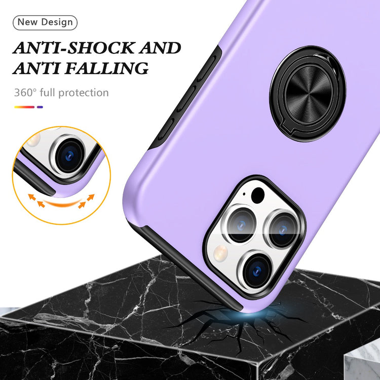 Blacktech Samsung Galaxy A57 Slim Style Magnetic Ring Stand Case