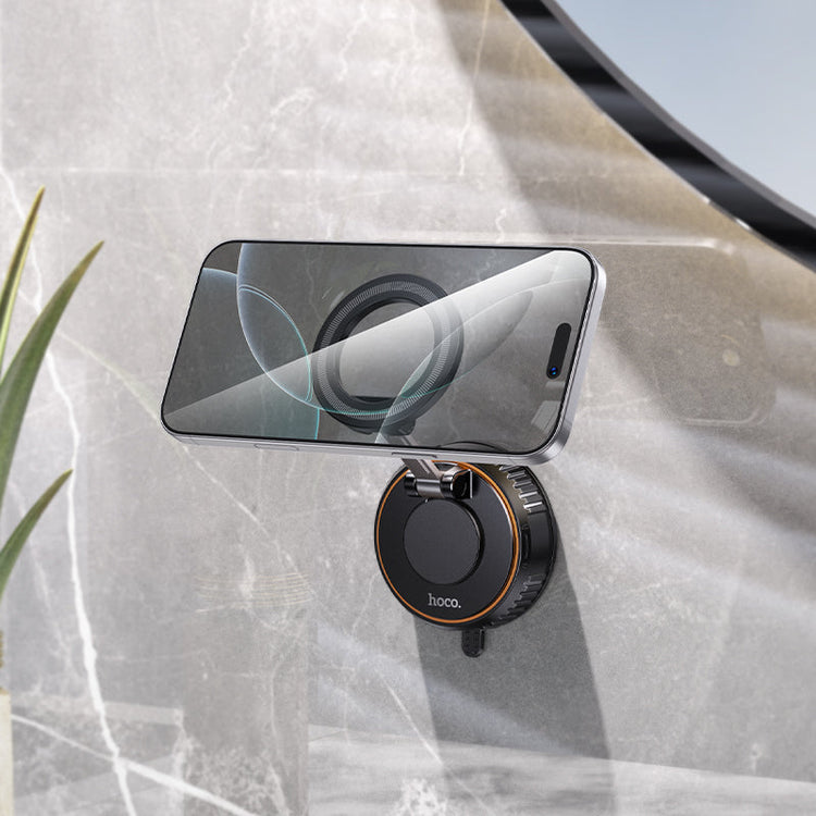 Hoco Magnetic Car Phone Holder with Suction Cup Mount for Dashboard or Windscreen
